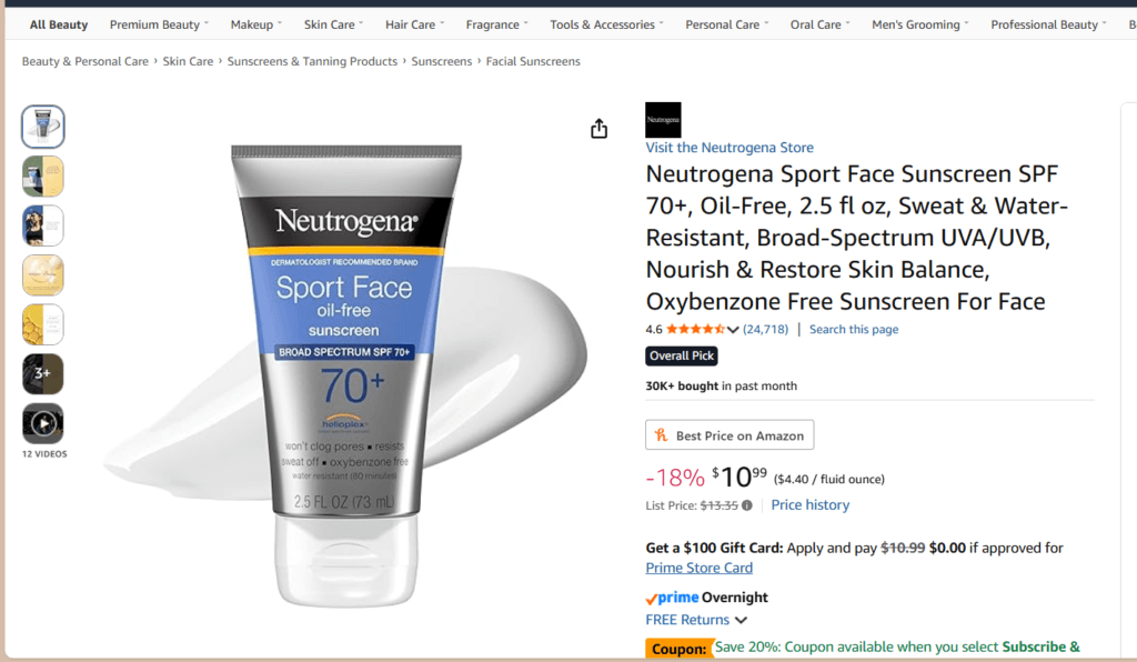 sunscreen